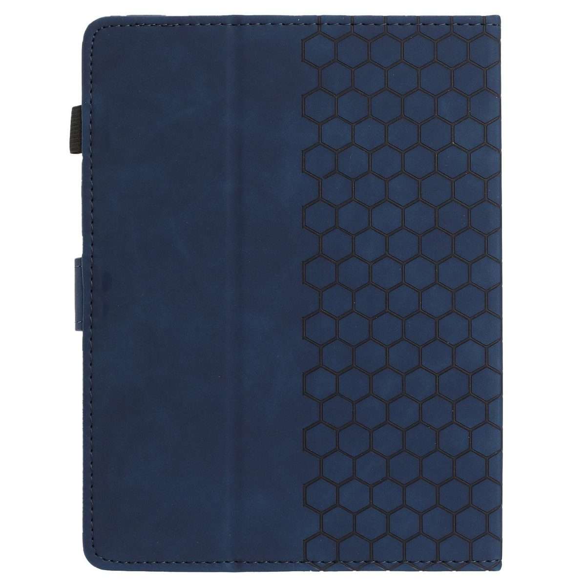 8 inch Honeycomb Embossed Leather Smart Tablet Case(Blue)