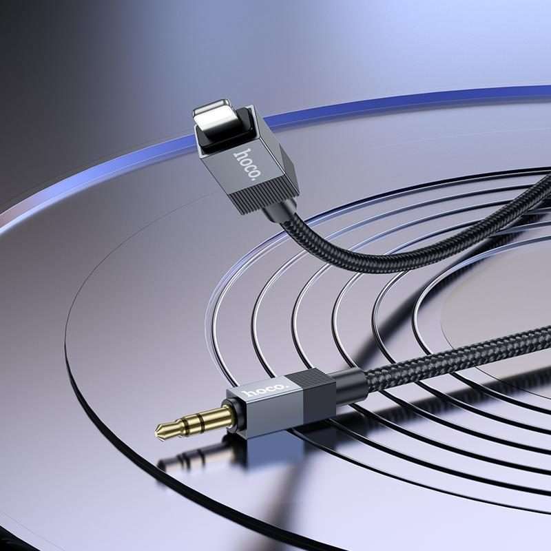 hoco UPA32A 8 Pin to 3.5mm Male Clever Digital Audio Conversion Cable, Length:1m(Black)