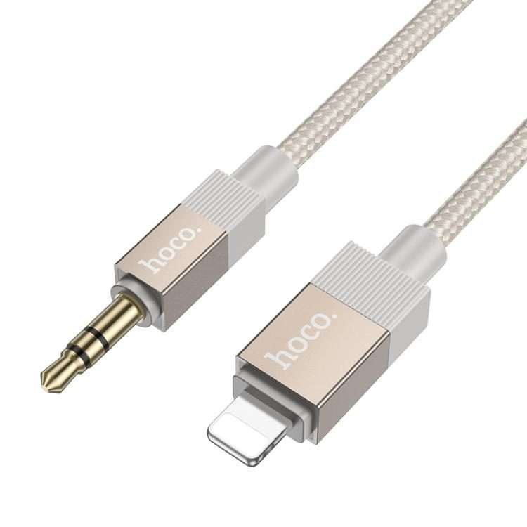 hoco UPA32A 8 Pin to 3.5mm Male Clever Digital Audio Conversion Cable, Length:1m(Gold)
