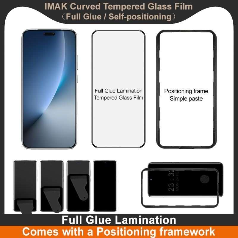 For Honor Magic8 Pro imak 3D Curved Tempered Glass Film, Full Glue Positioning Version