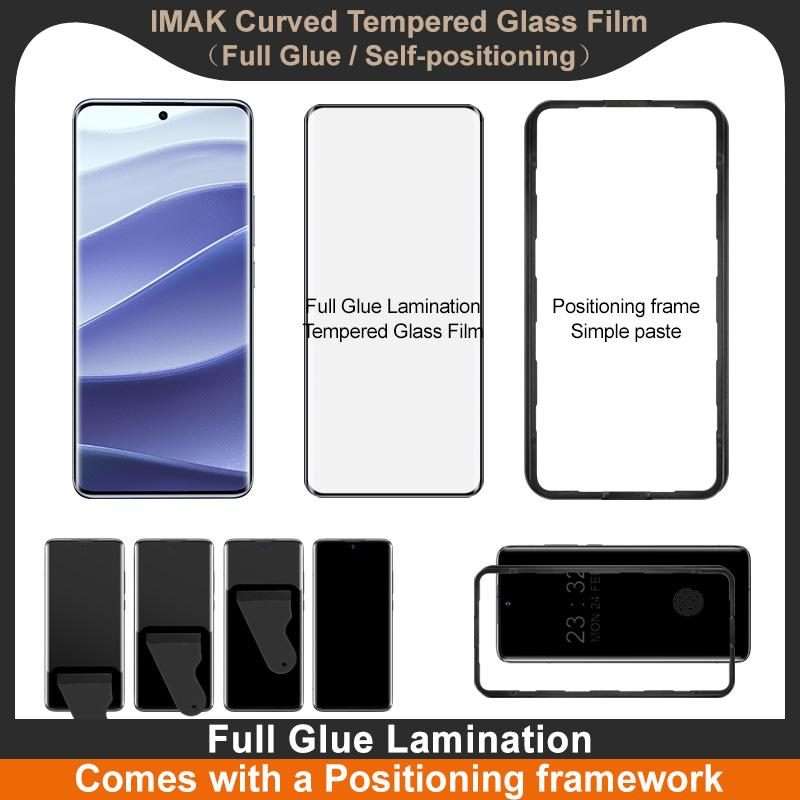 For Redmi Note 14 Pro 5G imak 3D Curved Tempered Glass Film, Full Glue Positioning Version