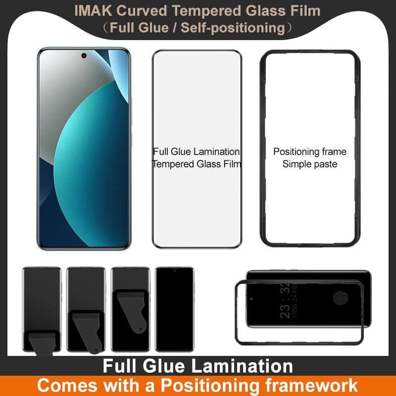 For Redmi Note 15 Pro 4G Global imak 3D Curved Tempered Glass Film, Full Glue Positioning Version
