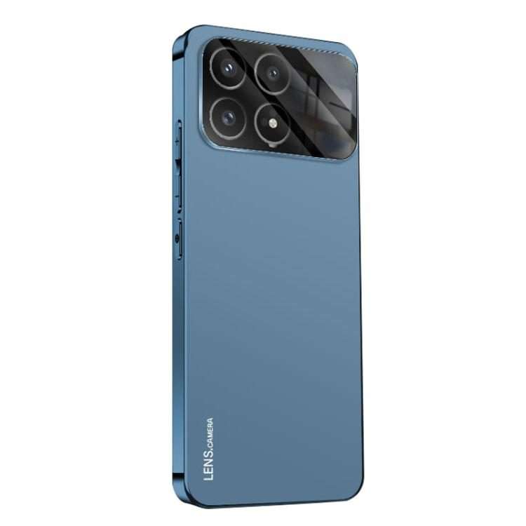 For Redmi K90 / Poco F8 Pro AG Frosted Electroplating Acrylic Phone Case(Navy Blue)