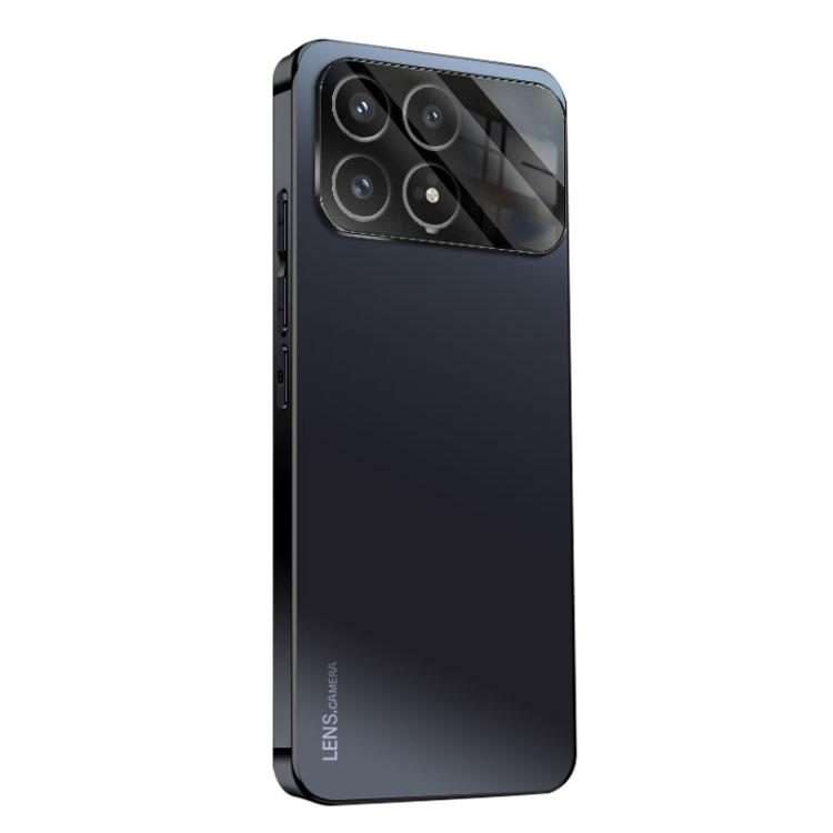 For Redmi K90 / Poco F8 Pro AG Frosted Electroplating Acrylic Phone Case(Black)