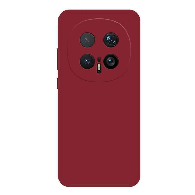 For Honor Magic8 Pro Imitation Liquid Silicone Phone Case(Dark Red)