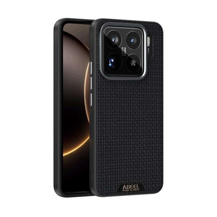 For Xiaomi 15S Pro ABEEL Ruyi Pattern 6D Micro Relief MagSafe Leather Phone Case(Black)