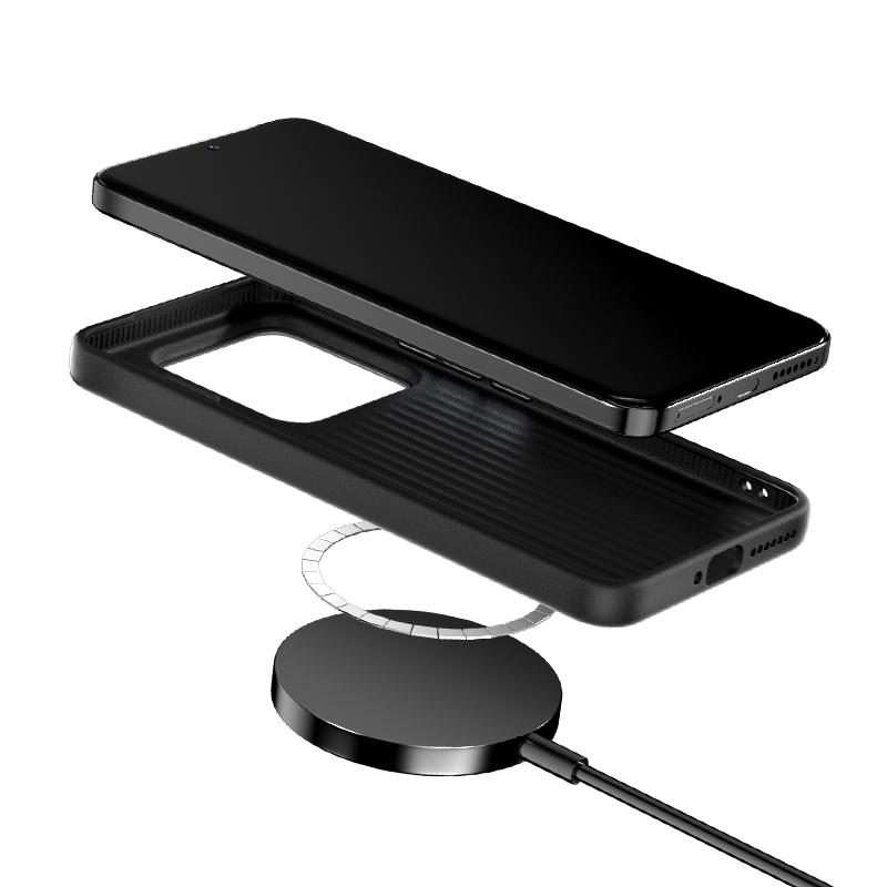 For Xiaomi 15S Pro ABEEL Ruyi Pattern 6D Micro Relief MagSafe Leather Phone Case(Black)