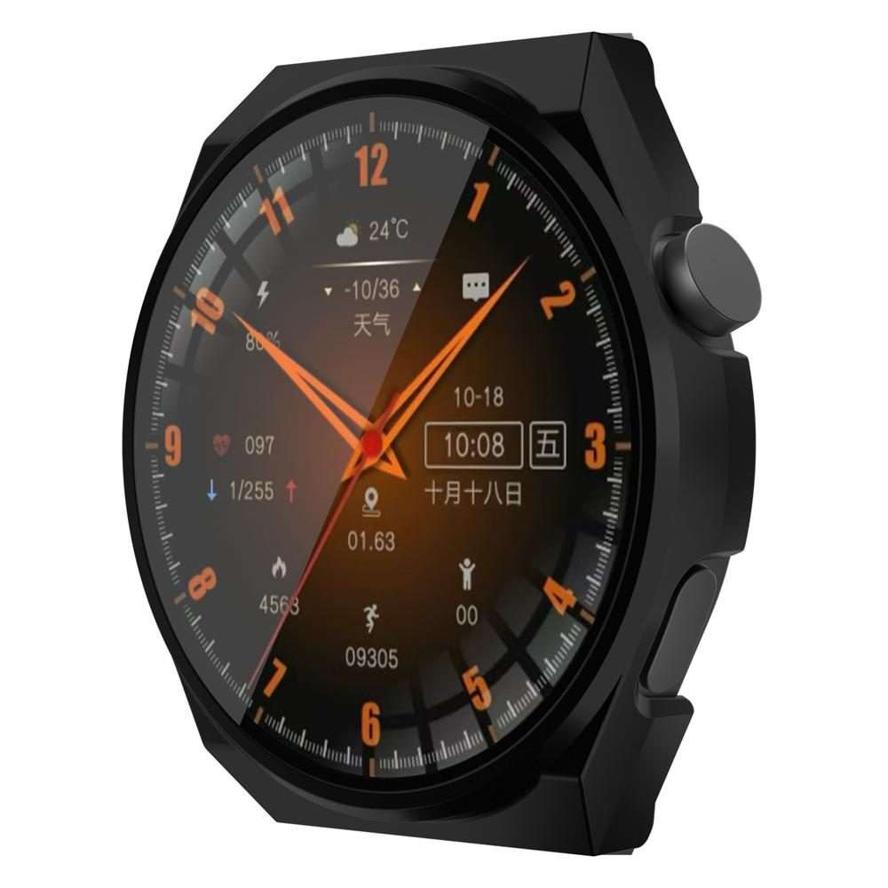 For Wearfit X5 Pro PC + Tempered Film Integrated Watch Protective Case(Black)