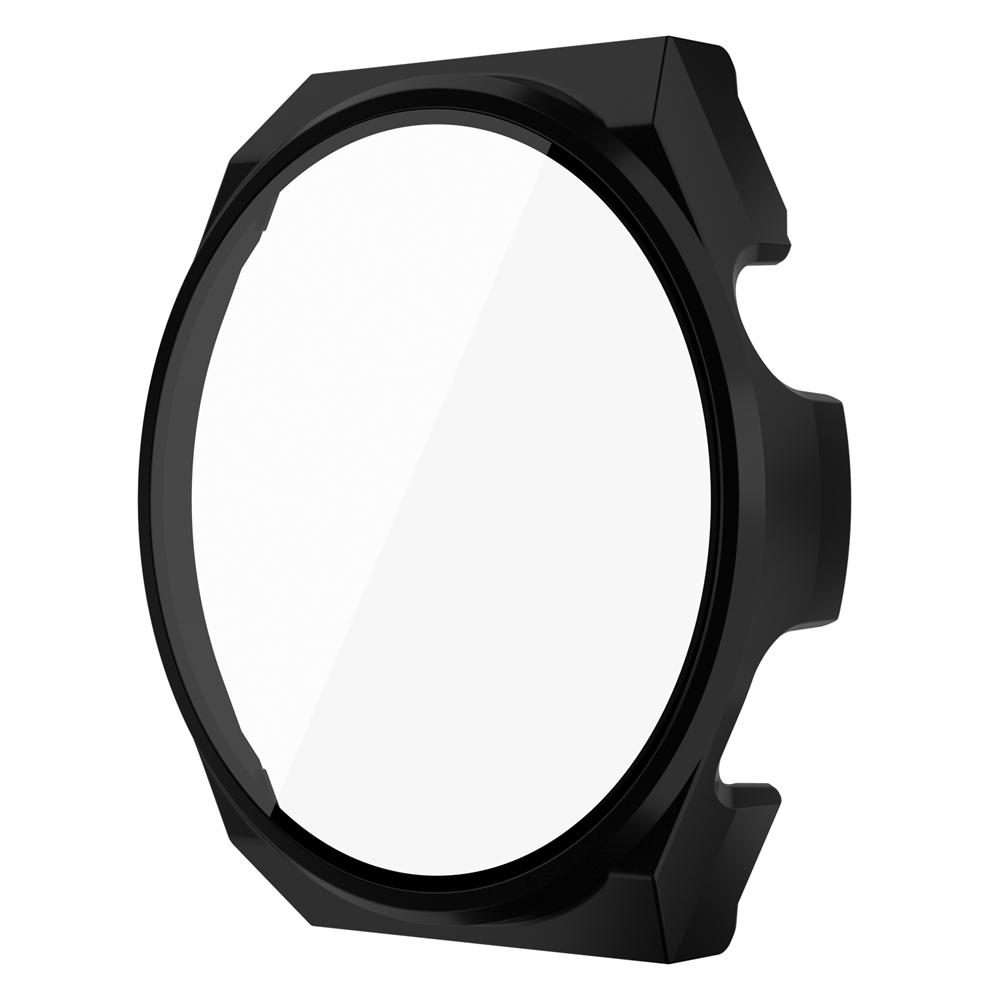 For Wearfit X5 Pro PC + Tempered Film Integrated Watch Protective Case(Black)