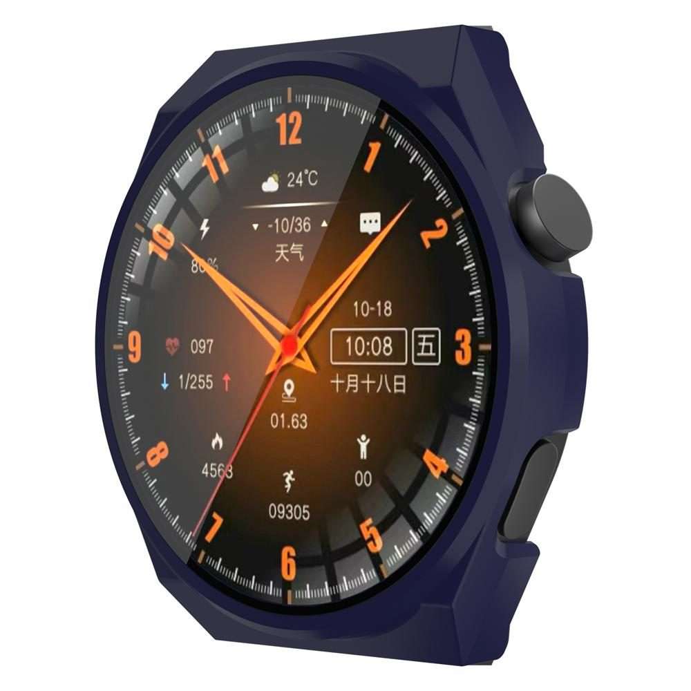 For Wearfit X5 Pro PC + Tempered Film Integrated Watch Protective Case(Ink Blue)