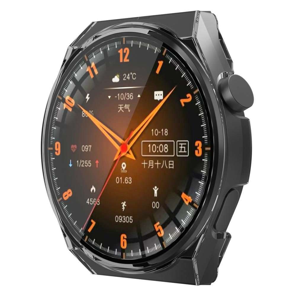For Wearfit X5 Pro PC + Tempered Film Integrated Watch Protective Case(Transparent)