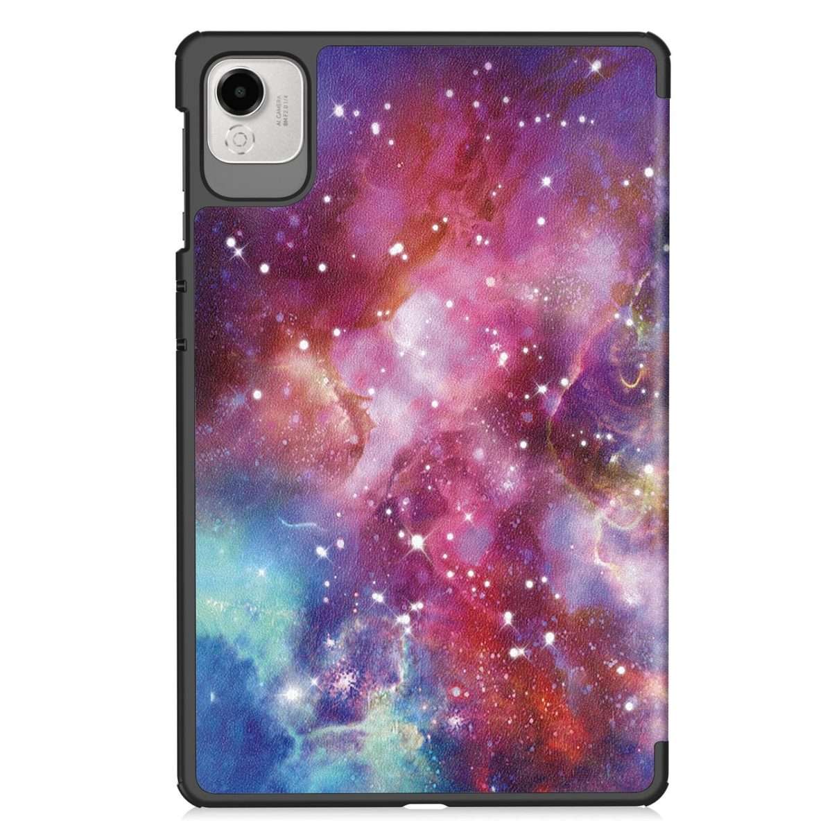 For Honor Pad X9 Pro Custer Painted 3-Fold Holder Leather Tablet Case(Starry Way Nebula)