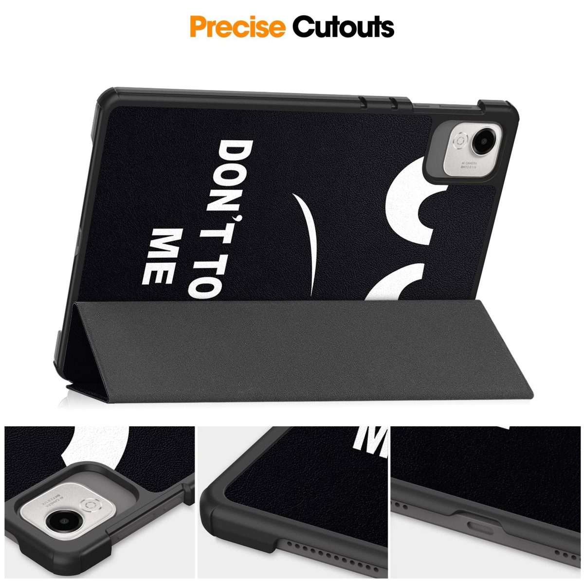 For Honor Pad X9 Pro Custer Painted 3-Fold Holder Leather Tablet Case(Big Eye)