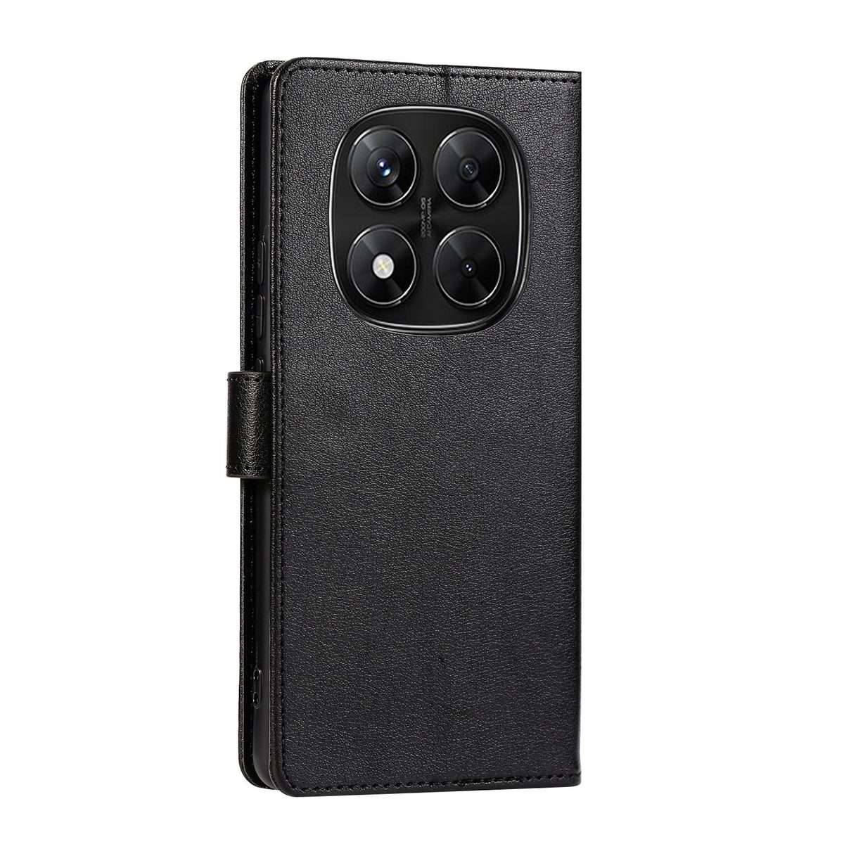 For Redmi Note 14 Pro 5G / 14 Pro+ 3-Card Slots Multifunctional Leather Phone Case(Black)