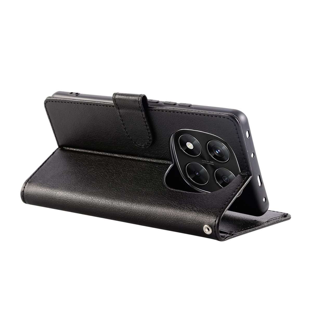 For Redmi Note 14 Pro 5G / 14 Pro+ 3-Card Slots Multifunctional Leather Phone Case(Black)