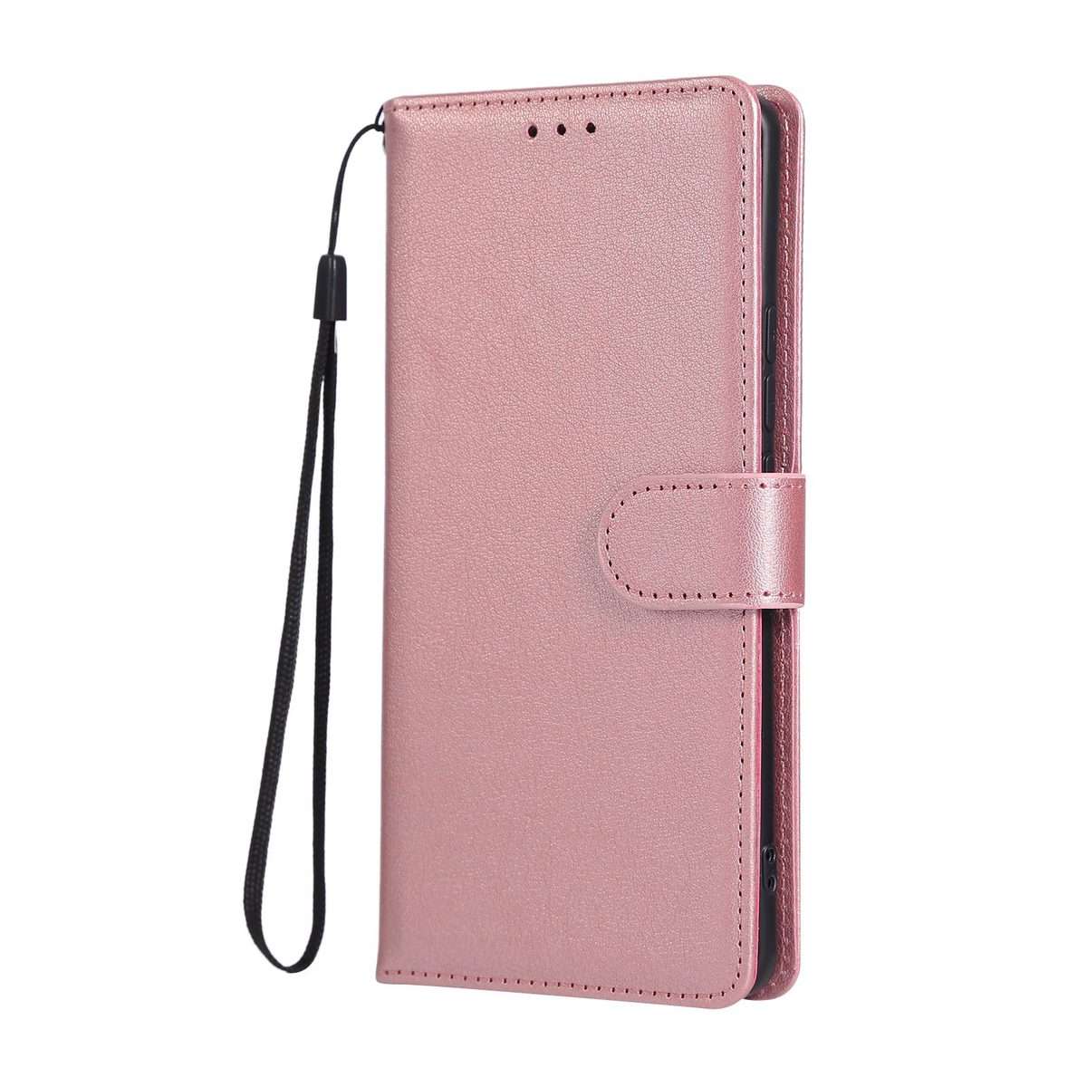 For Redmi Note 14 Pro 5G / 14 Pro+ 3-Card Slots Multifunctional Leather Phone Case(Rose Gold)