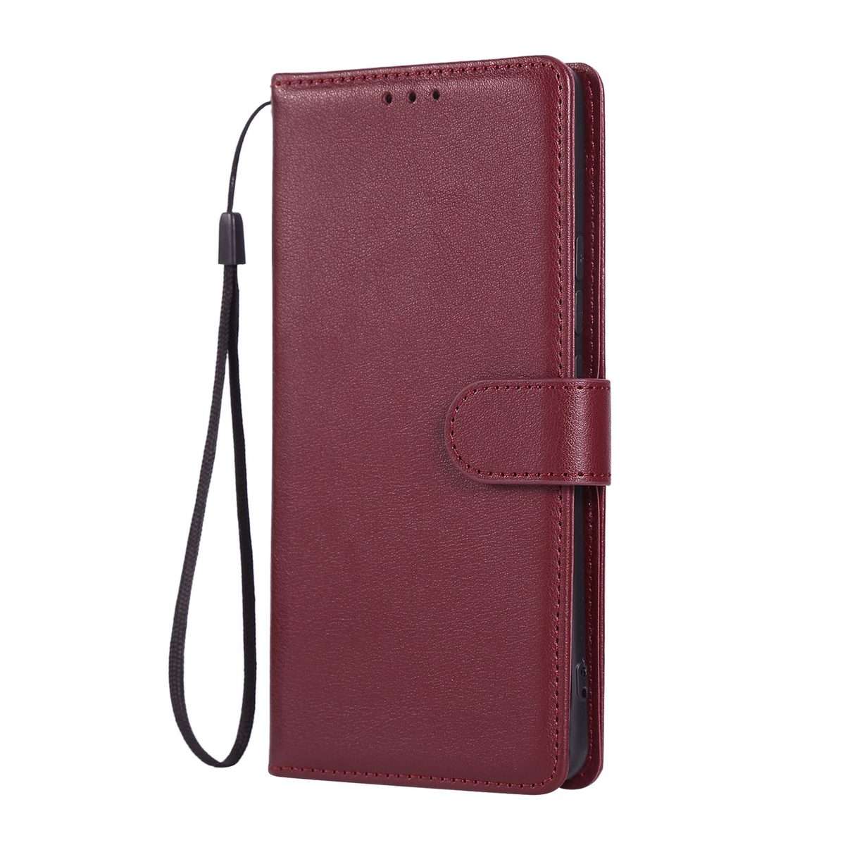 For Redmi Note 14 Pro 5G / 14 Pro+ 3-Card Slots Multifunctional Leather Phone Case(Wine Red)