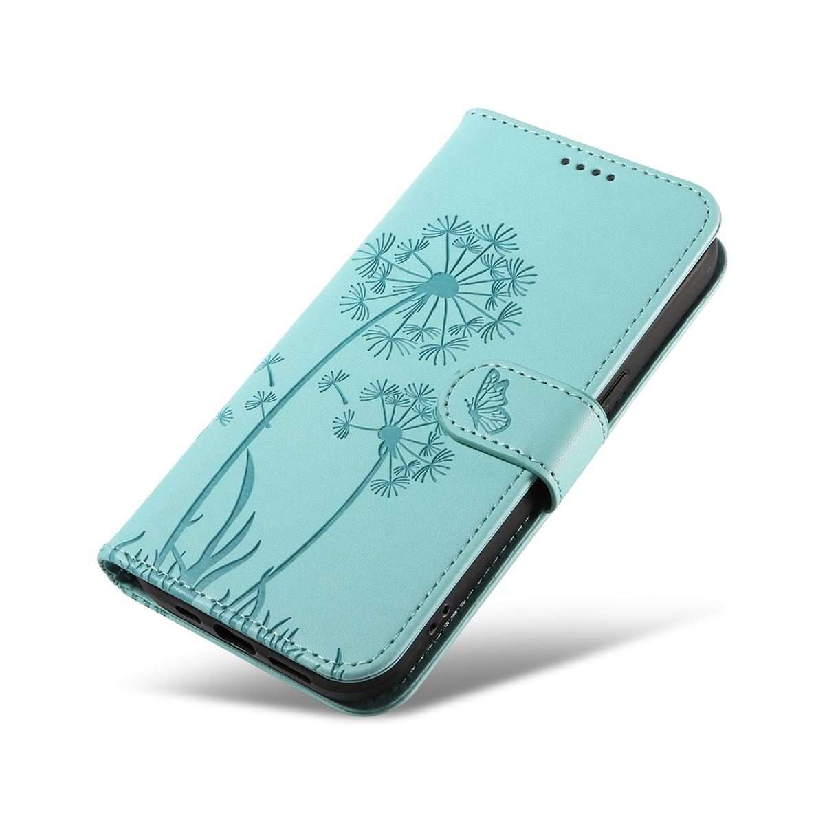 For Xiaomi 15T Pro 5G Dandelion Embossed Pattern Flip Leather Phone Case(Green)