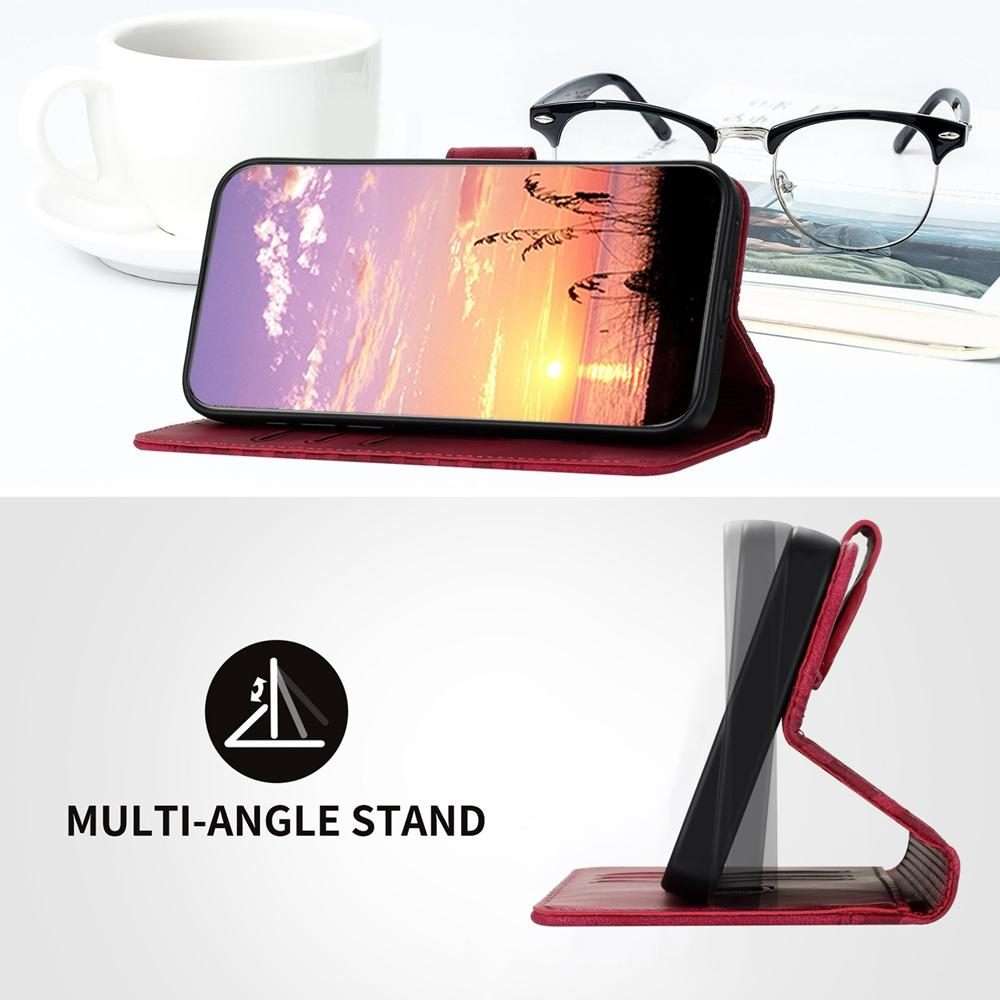 For Xiaomi 17 Pro Elephant Head Embossed Phone Leather Case with Lanyard(Rose Red)