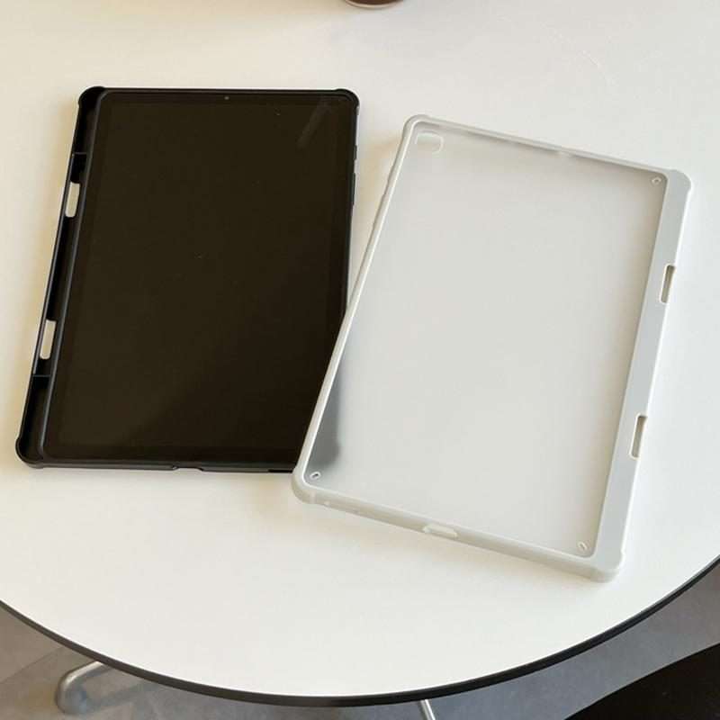 For Samsung Galaxy Tab S9+ X810 Frosted Acrylic PC Tablet Case with Pen Slot(White)