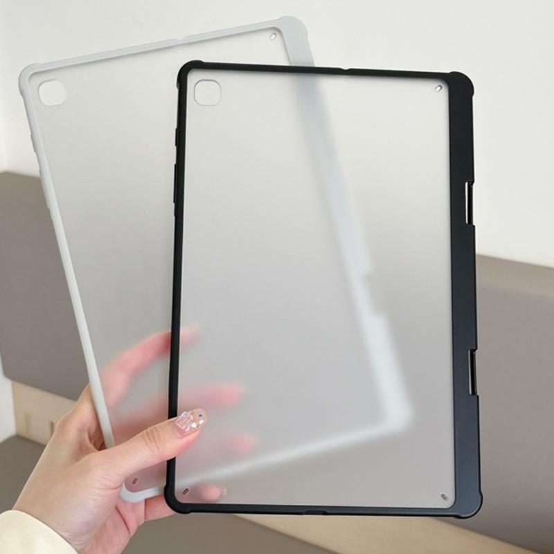 For Samsung Galaxy Tab S7+ T970 Frosted Acrylic PC Tablet Case with Pen Slot(White)
