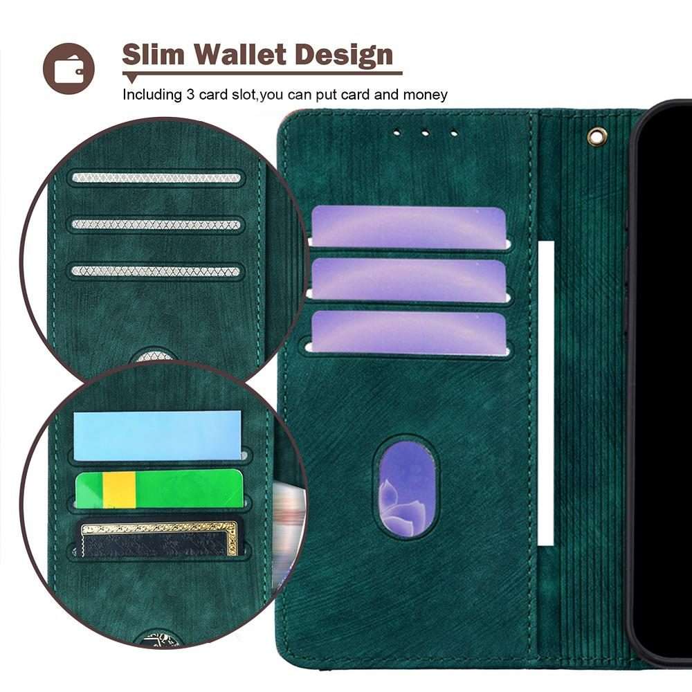 For Redmi K80 Ultra Color Stitching Skin Feel Leather RFID Blocking Phone Case(Green)