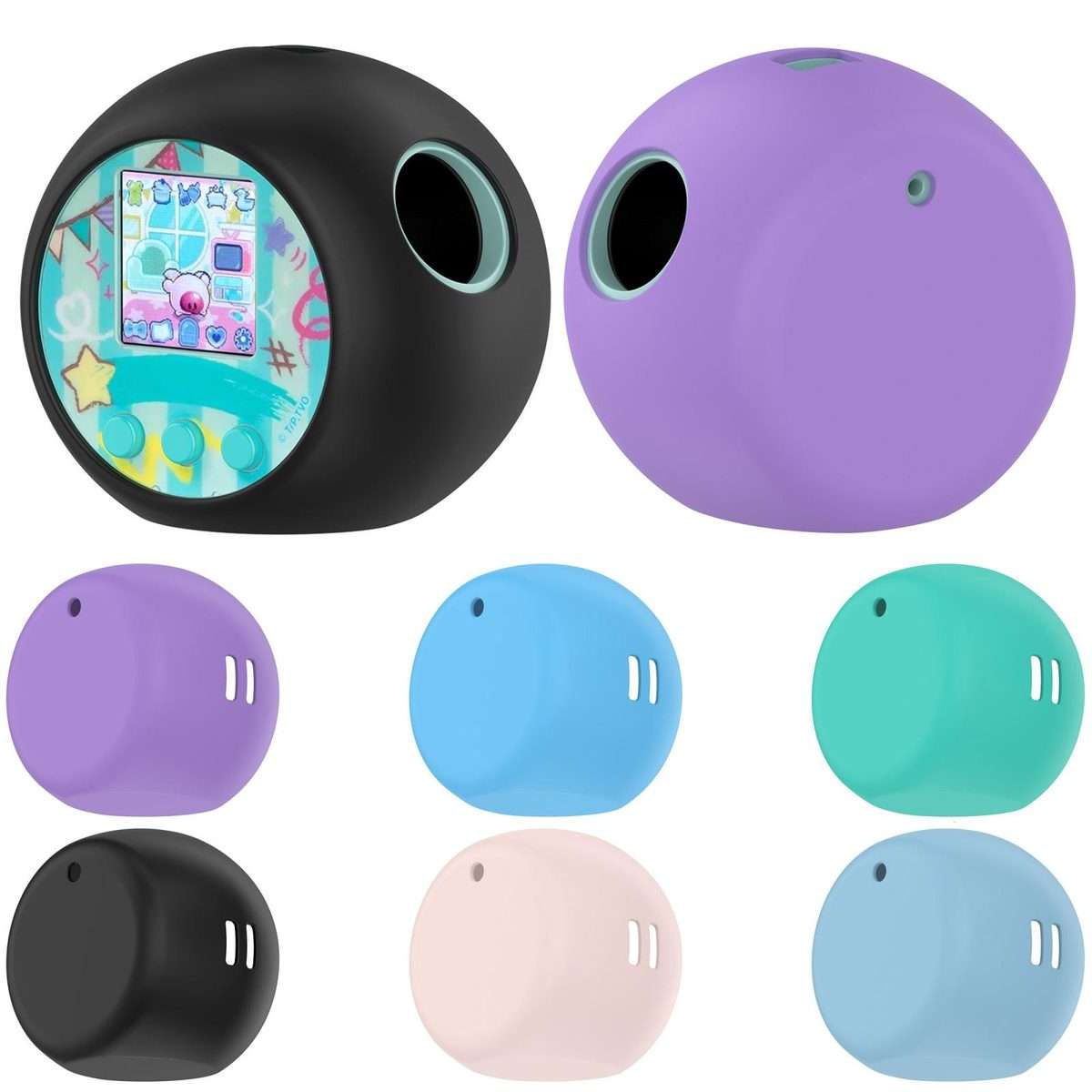 For Punirunes Interactive Toy Digital Pet Silicone Protective Case(Purple)