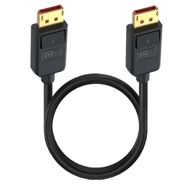 DP2.1 to DP2.1 Straight 52Gbps 16K 30Hz DisplayPort Extension Adapter Cable, Length: 1.2m(Black)