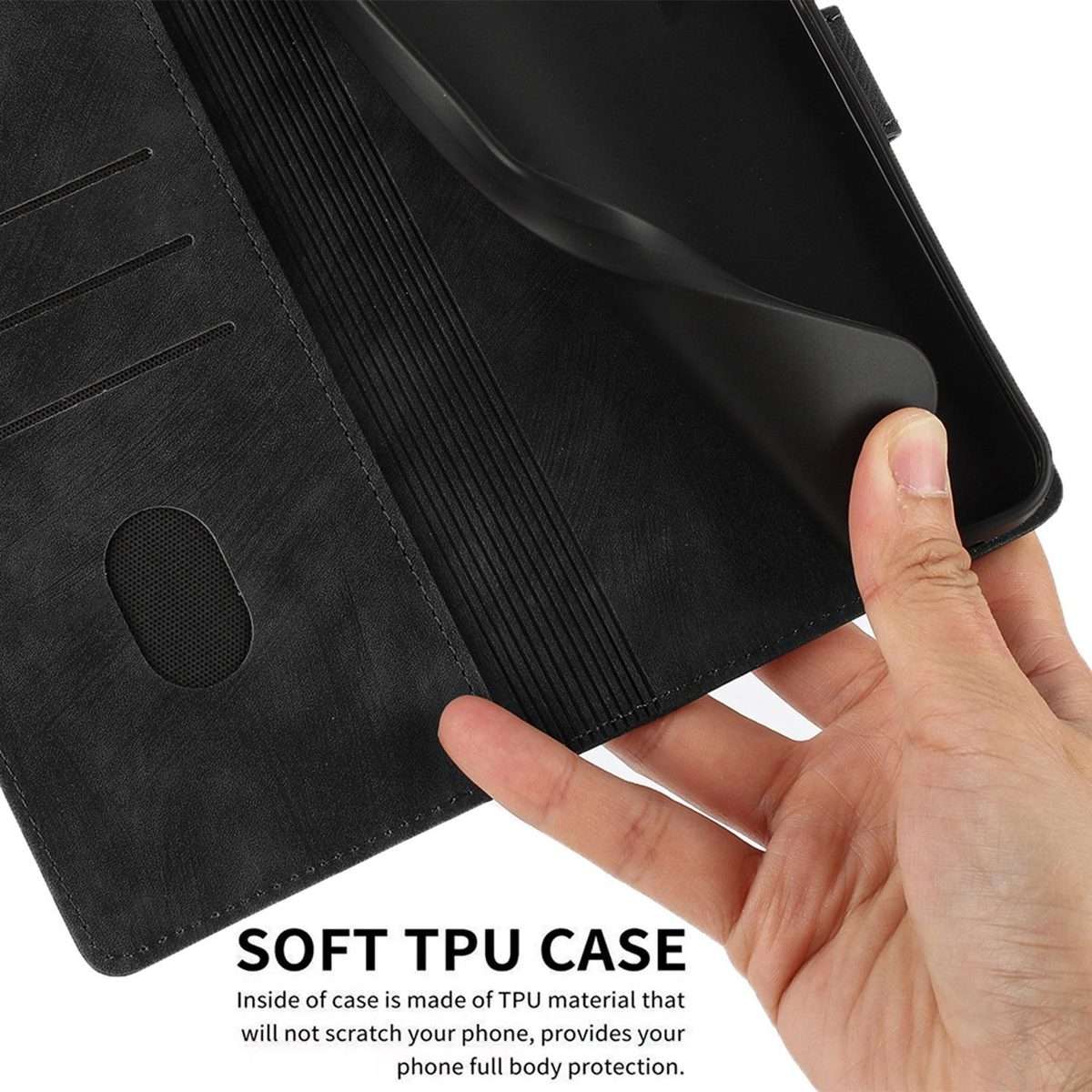For iPhone 11 Pro Mandala Embossed Retro Frosted Leather Phone Case(Black)