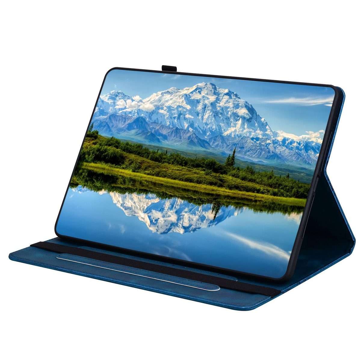 For iPad Pro 13 2025 / 2024 Love Hearts Embossed Leather Smart Tablet Case(Dark Blue)
