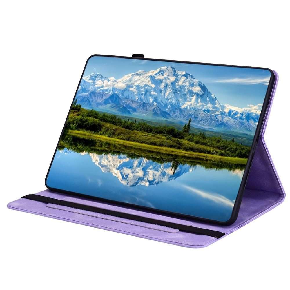 For Samsung Galaxy Tab A 10.1 2019 Love Hearts Embossed Leather Tablet Case(Purple)