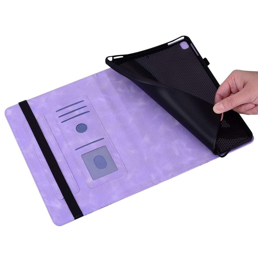 For Samsung Galaxy Tab A 10.1 2016 Love Hearts Embossed Leather Tablet Case(Purple)