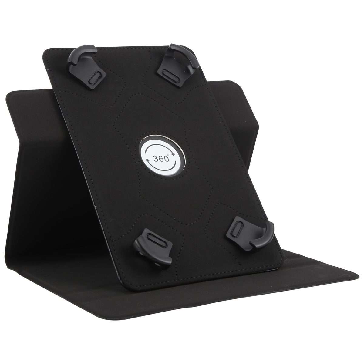 7-8 inch Voltage Hook 360 Rotation Leather Tablet Case(Black)
