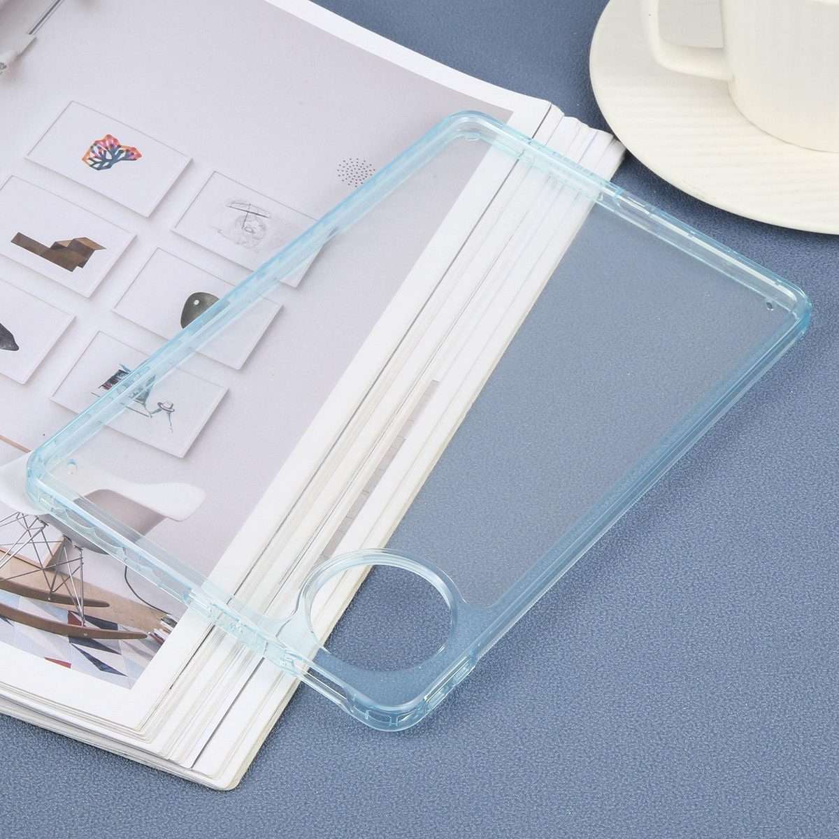 For Huawei MatePad Mini 2025 Color TPU Hybrid Clear Acrylic Tablet Case(Ice Blue)