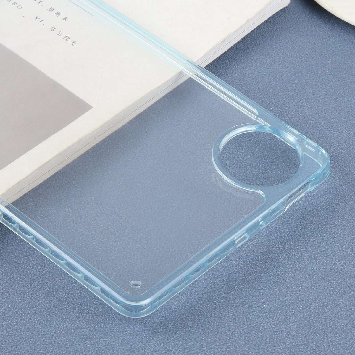 For Huawei MatePad Mini 2025 Color TPU Hybrid Clear Acrylic Tablet Case(Ice Blue)