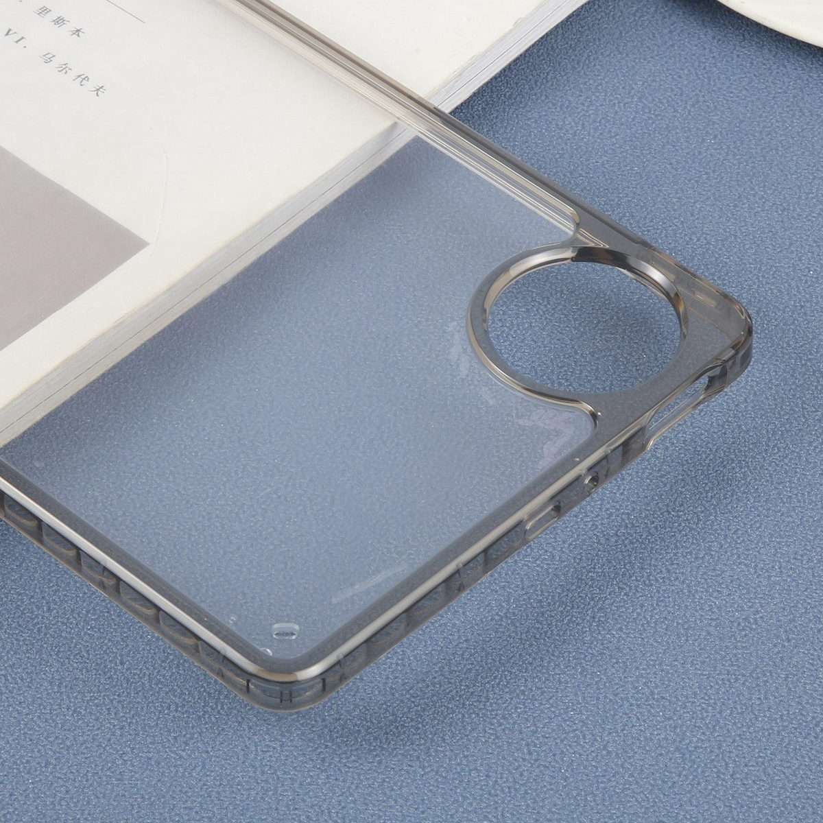 For Huawei MatePad Mini 2025 Color TPU Hybrid Clear Acrylic Tablet Case(Black)