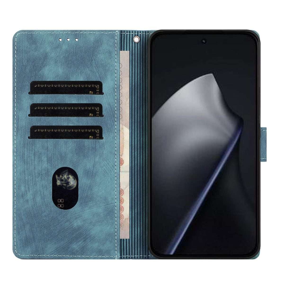 For Xiaomi 15T Pro 5G Mandala Embossed Retro Frosted Leather Phone Case(Blue)
