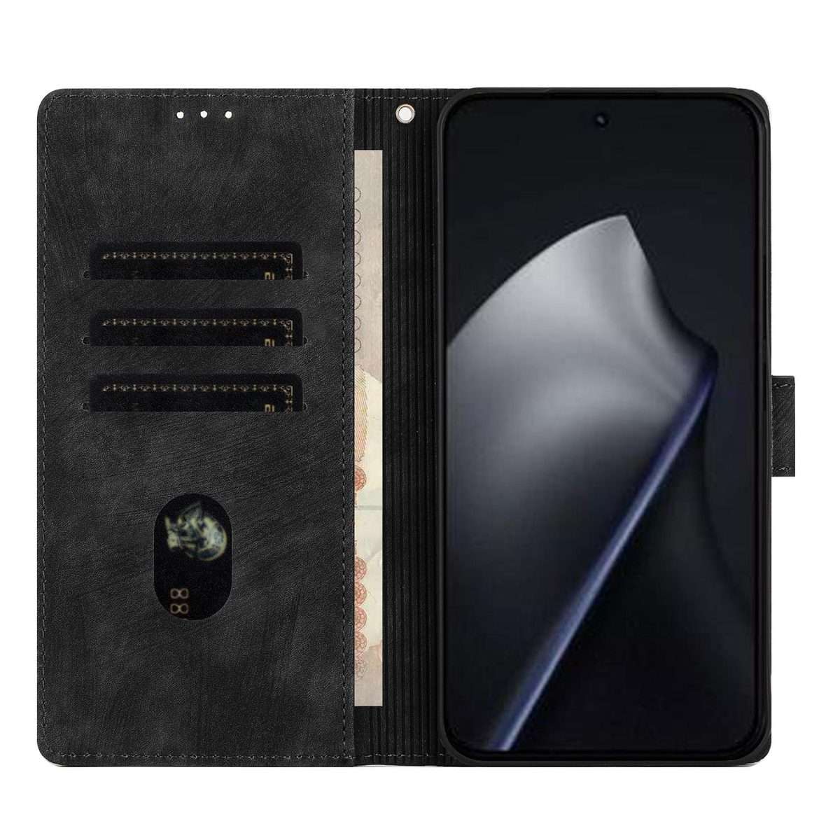 For Xiaomi 15T Pro 5G Mandala Embossed Retro Frosted Leather Phone Case(Black)