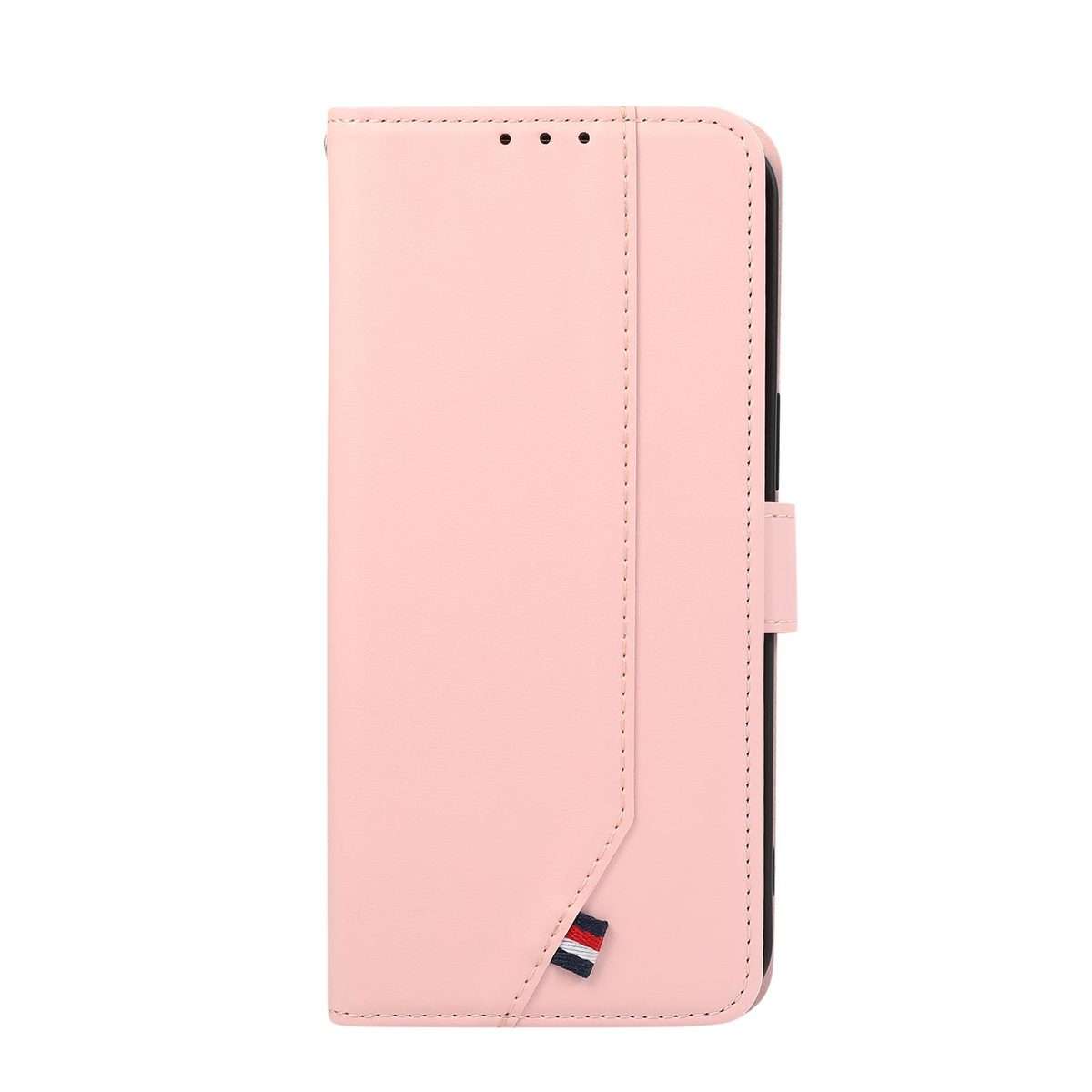 For Redmi K90 Pro Max/Poco F8 Ultra ABEEL Delicate Texture Splicing RFID Leather Phone Case(Pink)