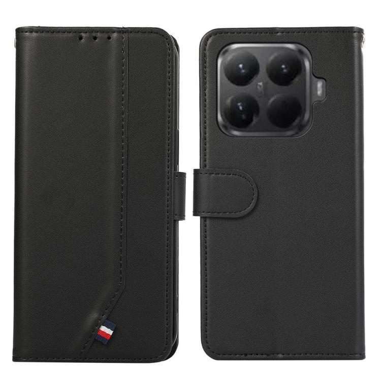 For Xiaomi 15T Pro 5G ABEEL Delicate Texture Splicing RFID Leather Phone Case(Black)