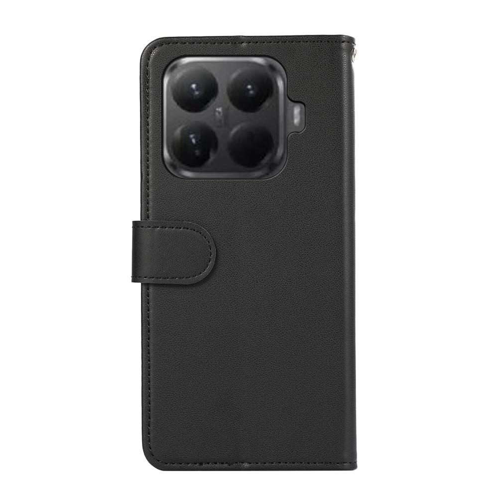 For Xiaomi 15T Pro 5G ABEEL Delicate Texture Splicing RFID Leather Phone Case(Black)