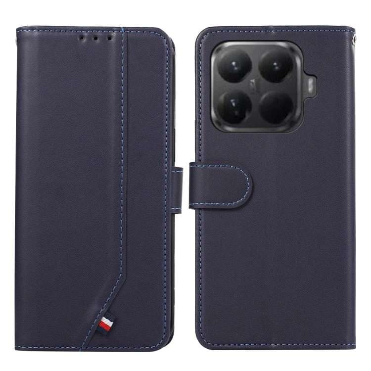 For Xiaomi 15T Pro 5G ABEEL Delicate Texture Splicing RFID Leather Phone Case(Blue)