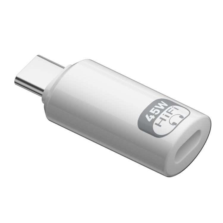45W 8 Pin to Type-C Full Function Adapter(White)
