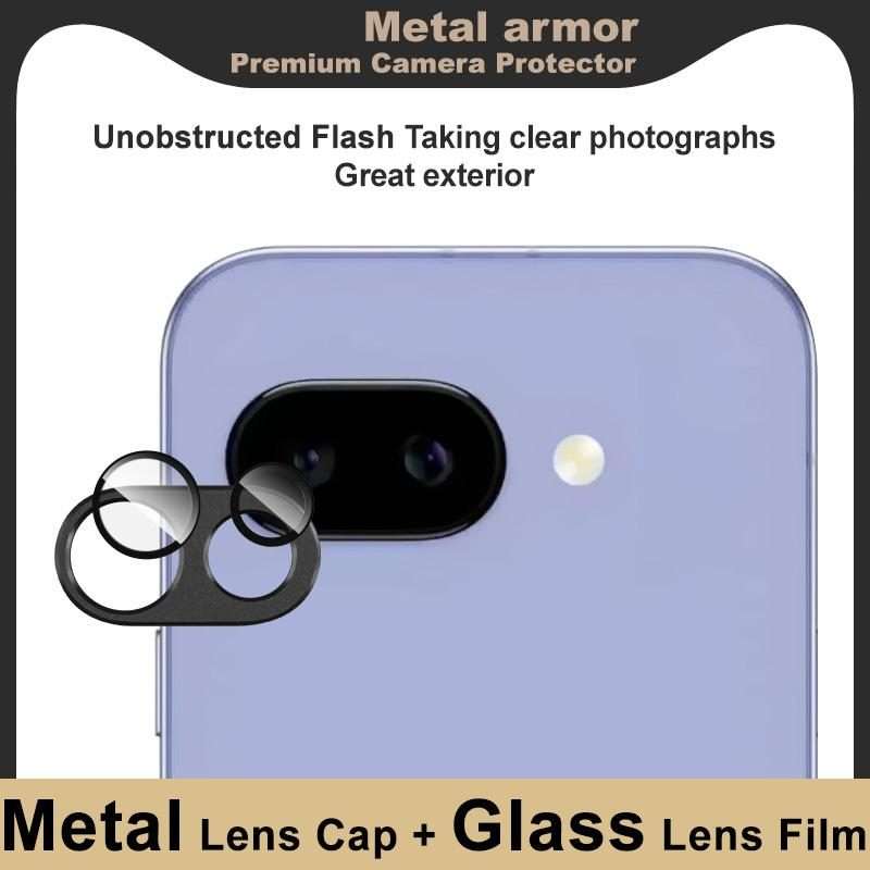 For Google Pixel 9a IMAK Metal Armor Premium Camera Protector Film(Black)