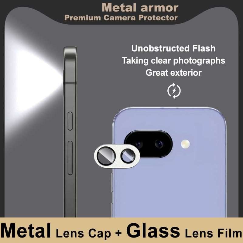 For Google Pixel 9a IMAK Metal Armor Premium Camera Protector Film(Silver)