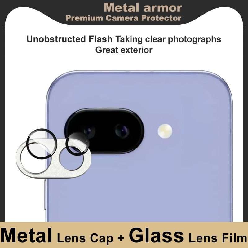 For Google Pixel 9a IMAK Metal Armor Premium Camera Protector Film(Silver)