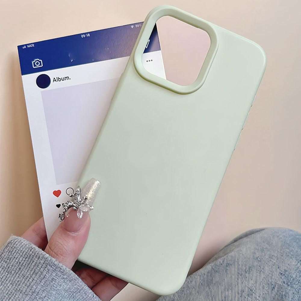 For iPhone 12 Pro Max Dopamine Simple Imitation Liquid Silicone Phone Case(Black)
