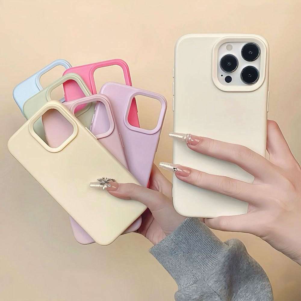 For iPhone 12 Pro Max Dopamine Simple Imitation Liquid Silicone Phone Case(Black)