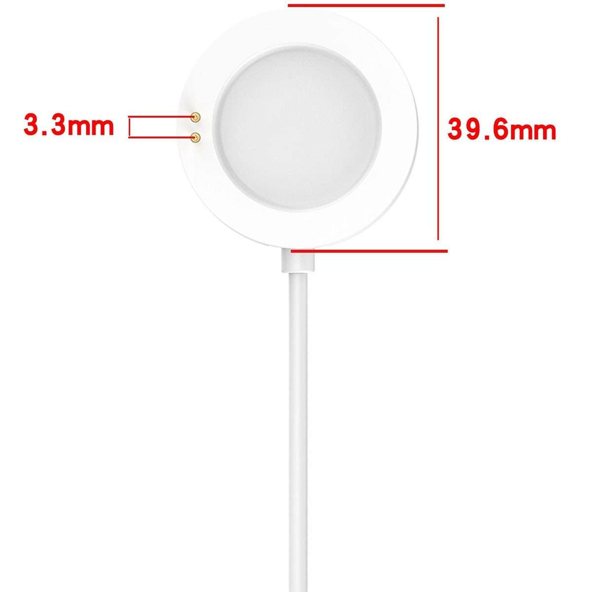 For Xiaomi Watch S4 / S3 / S2 xDfind USB-A Interface Smart Watch Magnetic Charging Cab ... (White)