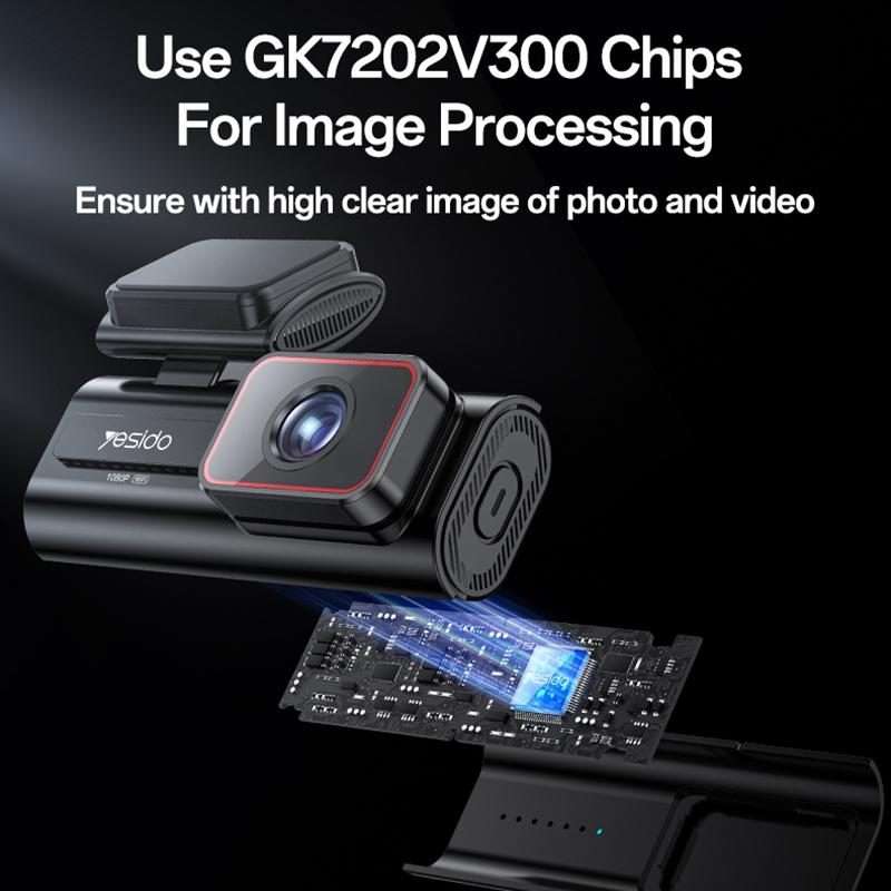 Yesido KM21 1K HD Camera Car Driving Recorder with 1.47 inch Screen(Black)